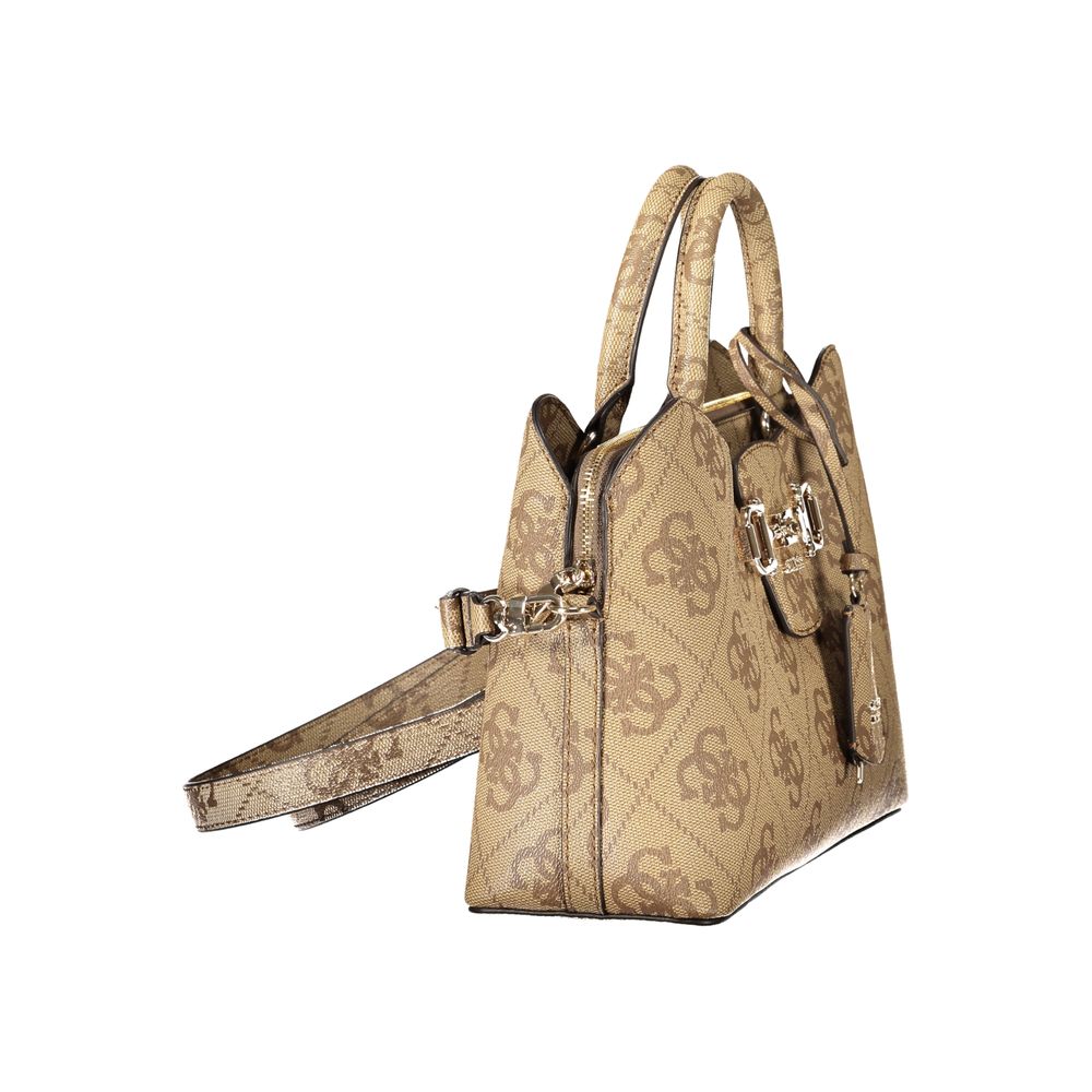 Black Polyurethane Women Handbag