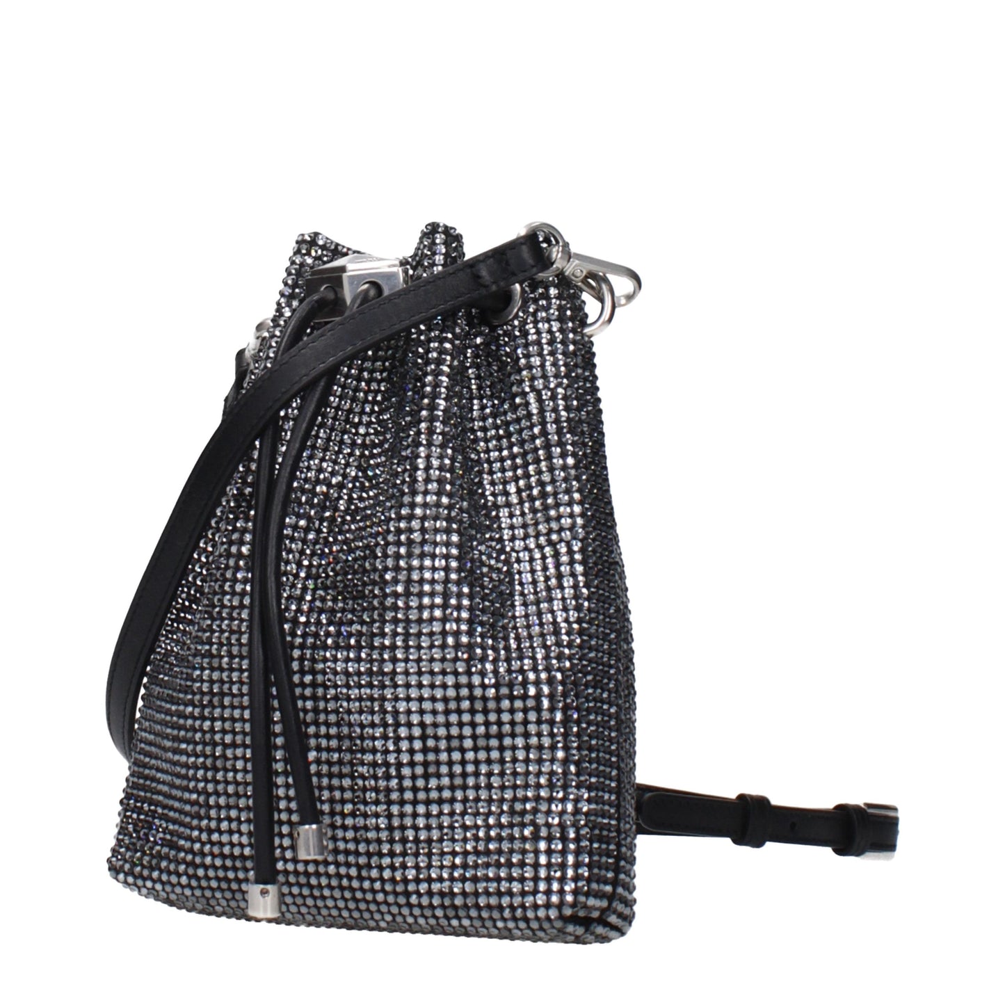 Black Satin Crossbody Bag