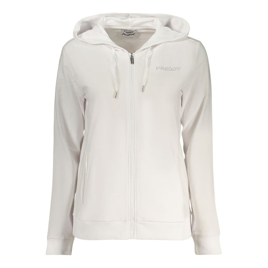 White Cotton Women's Hoodie