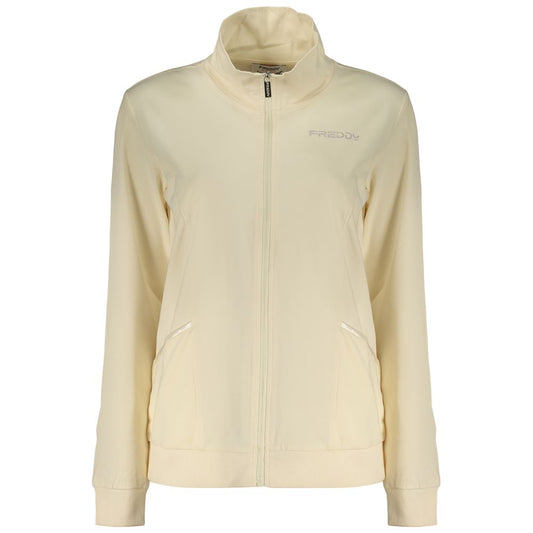 Beige Cotton Womens Sweatshirt