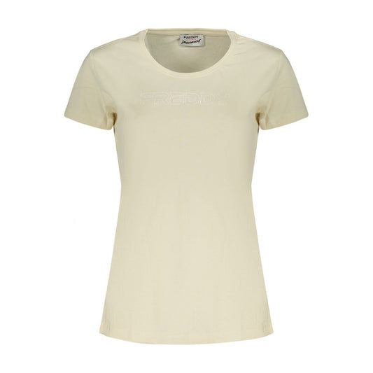 Beige Cotton Women's T-Shirt