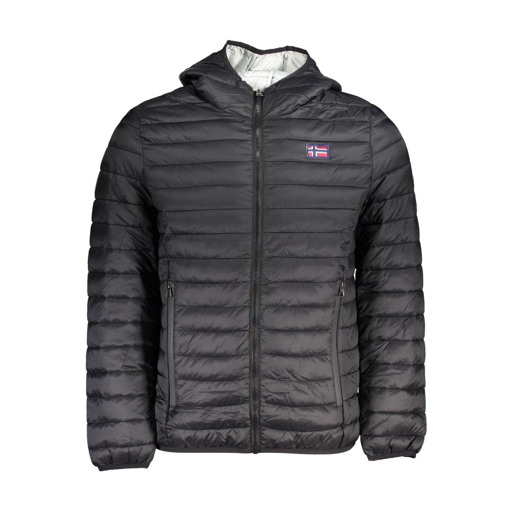 Black Polyamide Men's Jacket