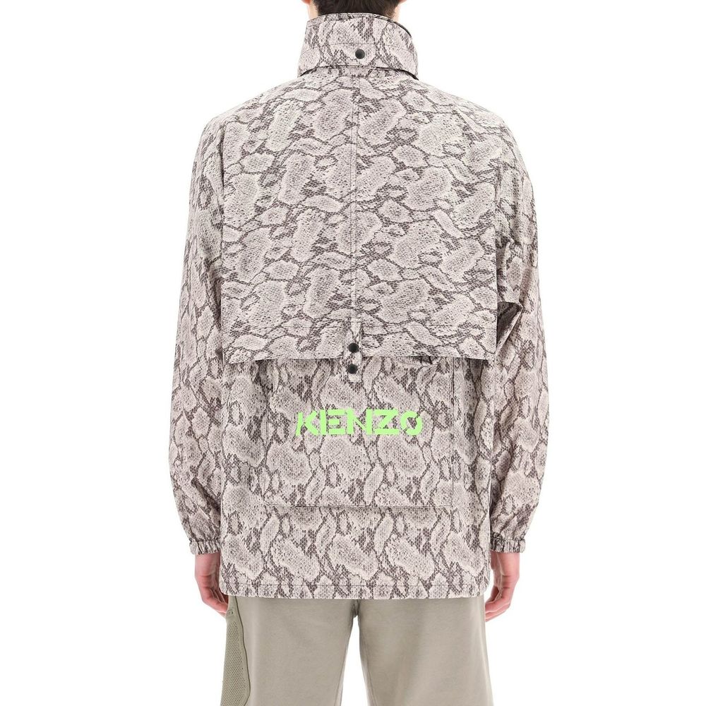 Beige Polyester Shell Jacket