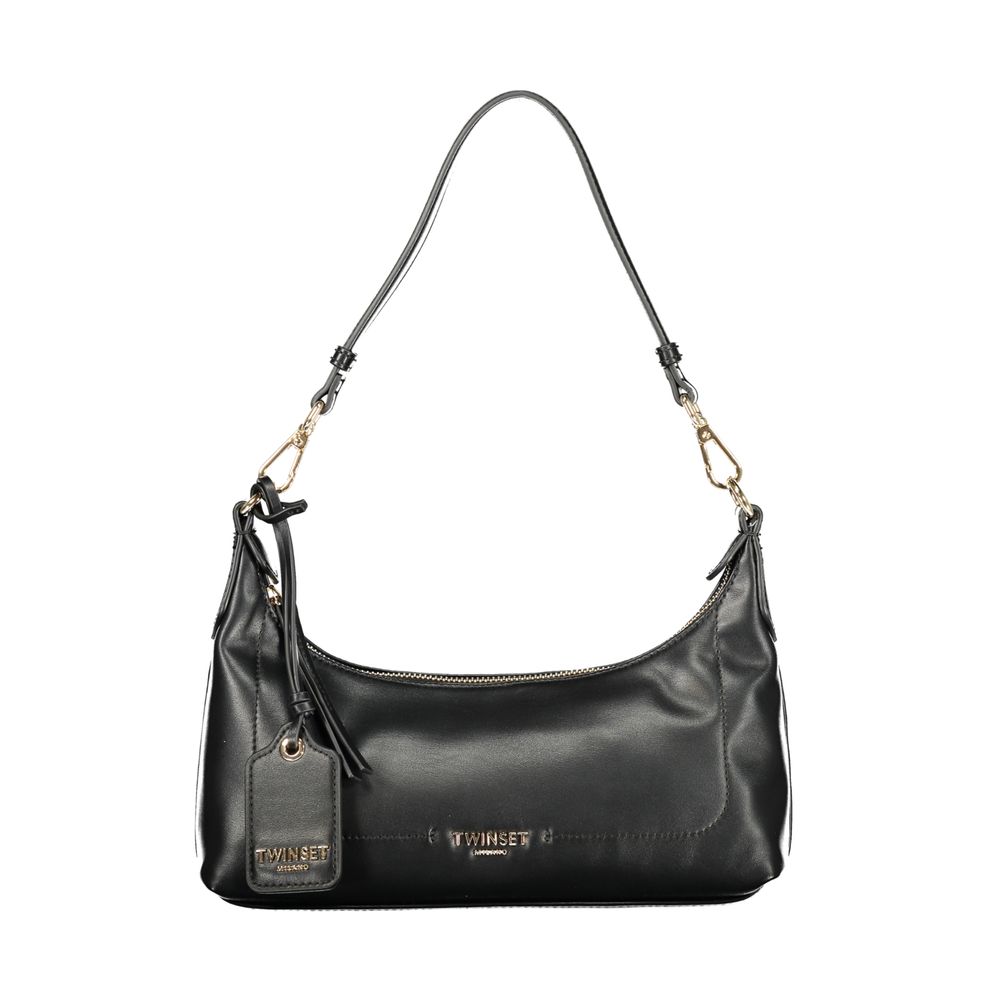 Black Polyurethane Women's Bag