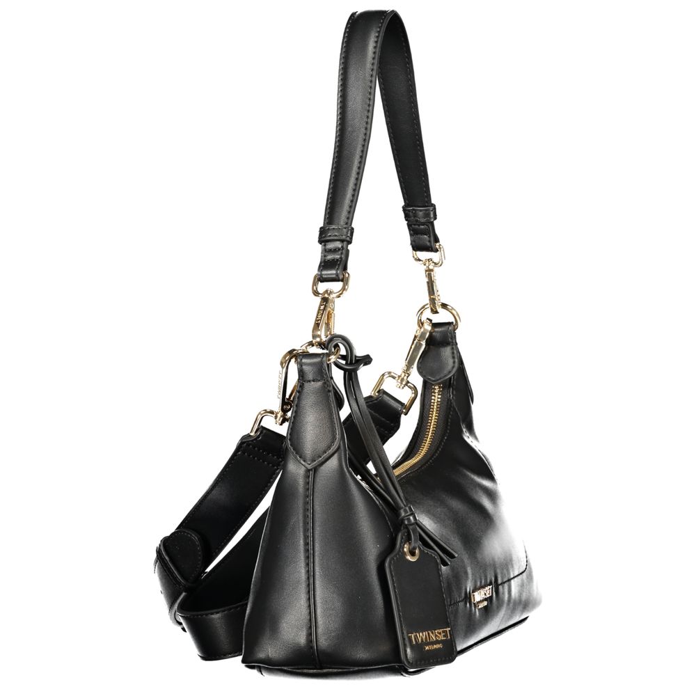 Black Polyurethane Women's Bag