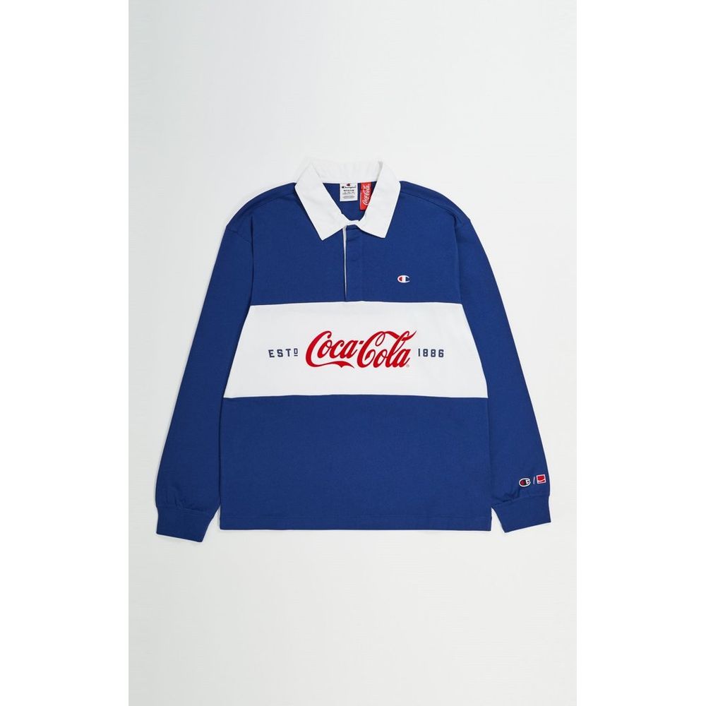 Blue Cotton Polo Shirt