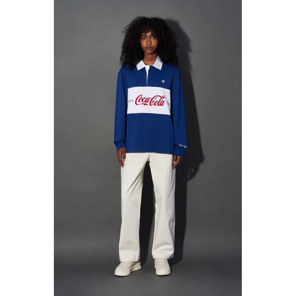 Blue Cotton Polo Shirt