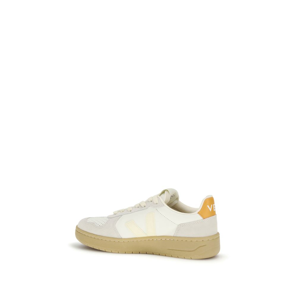 White Calf Leather Bos Taurus Low Top Sneakers