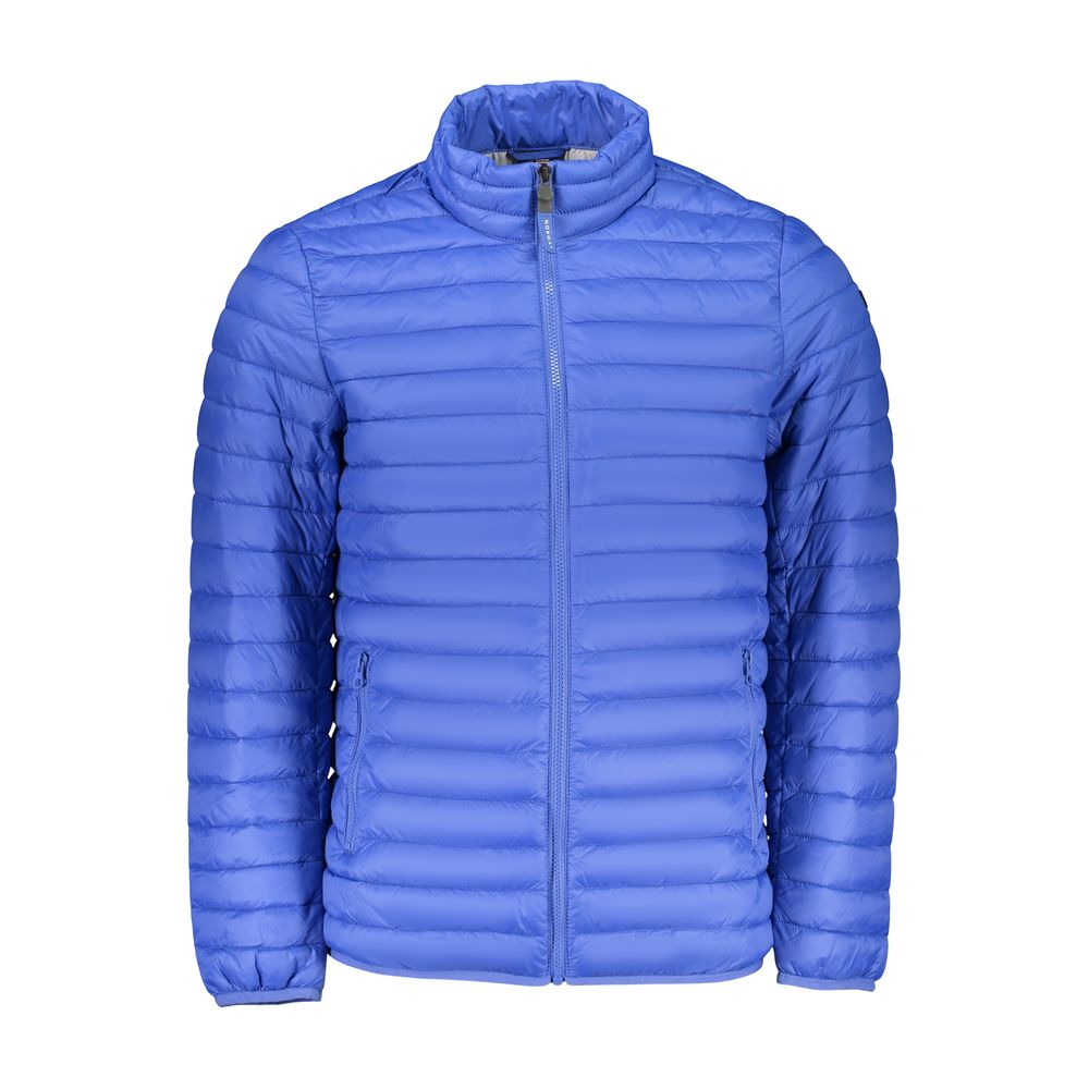 Blue Polyamide Men Jacket