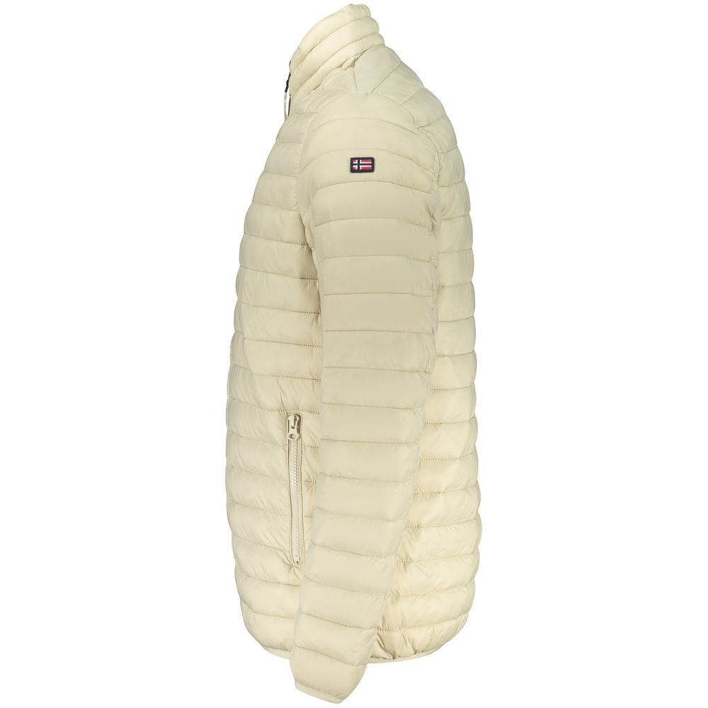 Beige Polyamide Men's Jacket