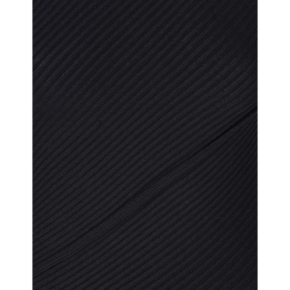 Black Polyester Cocktail Dress
