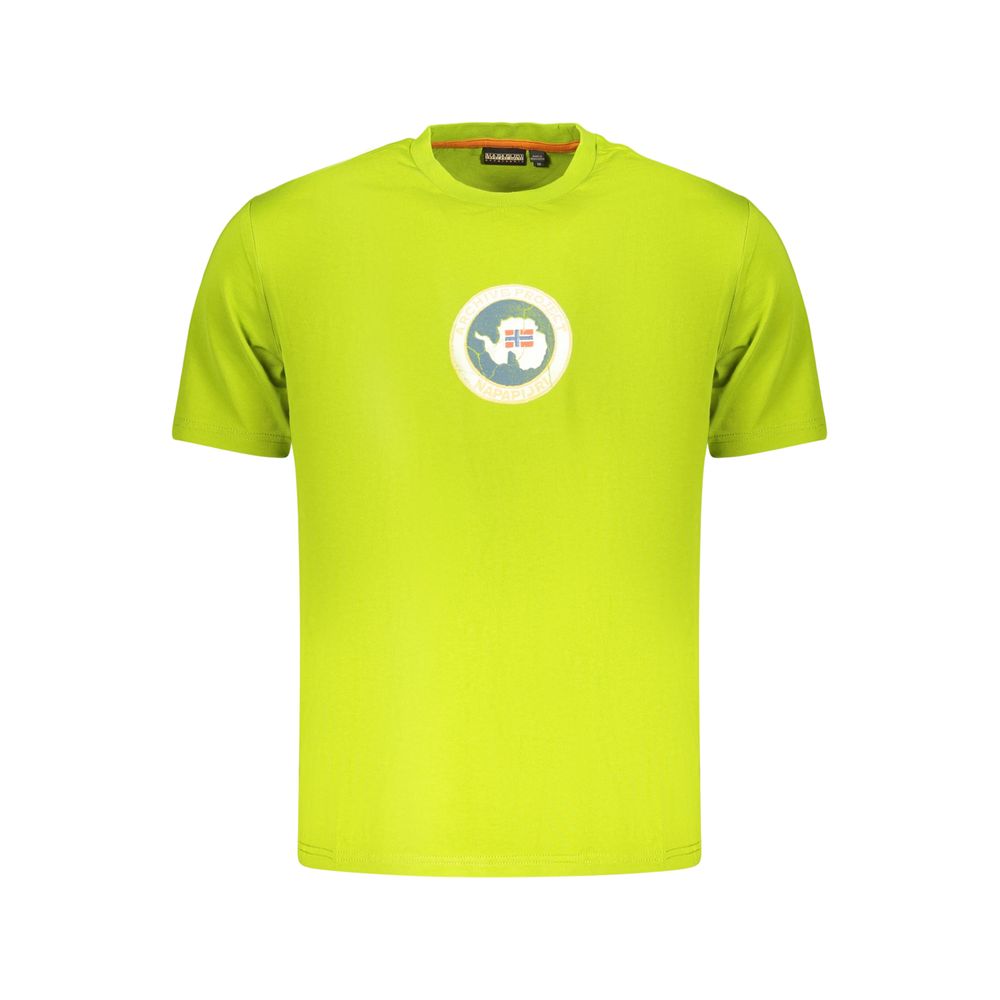 Green Cotton Men's T-Shirt