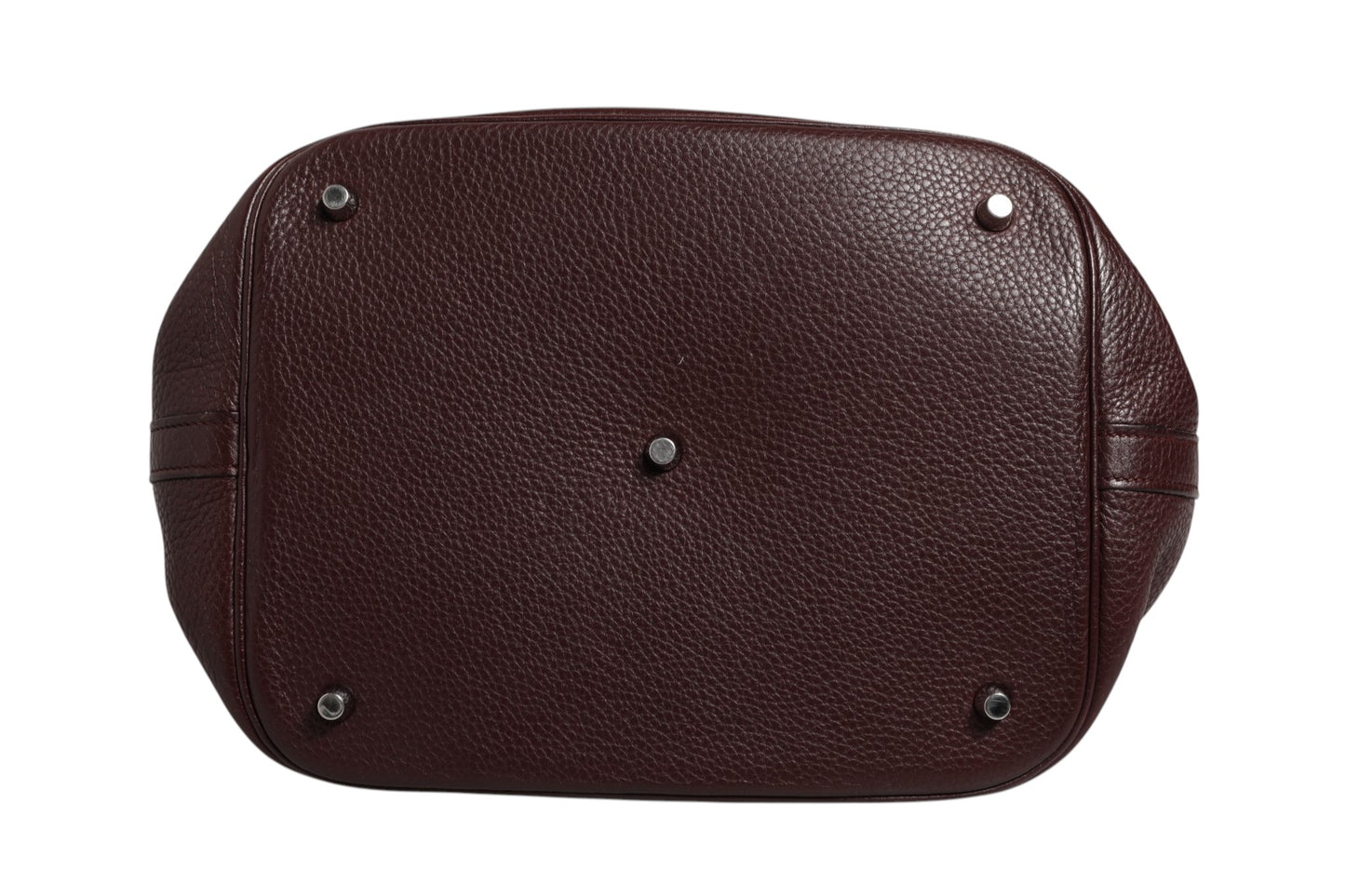Picotin Taurillon Clemence Chocolate Handbag