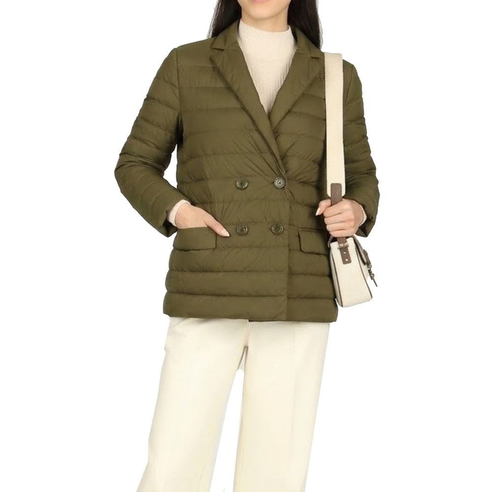 Bicolor Polyamide Full-Length Jacket