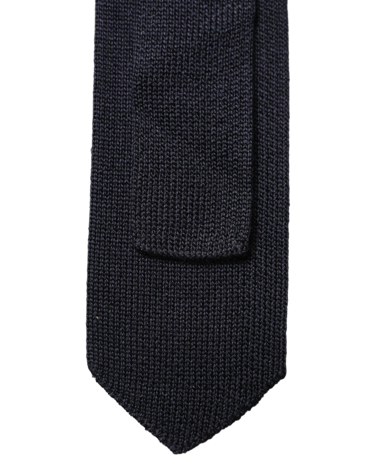 Dark Blue Solid 100% Silk Adjustable Men Necktie Tie