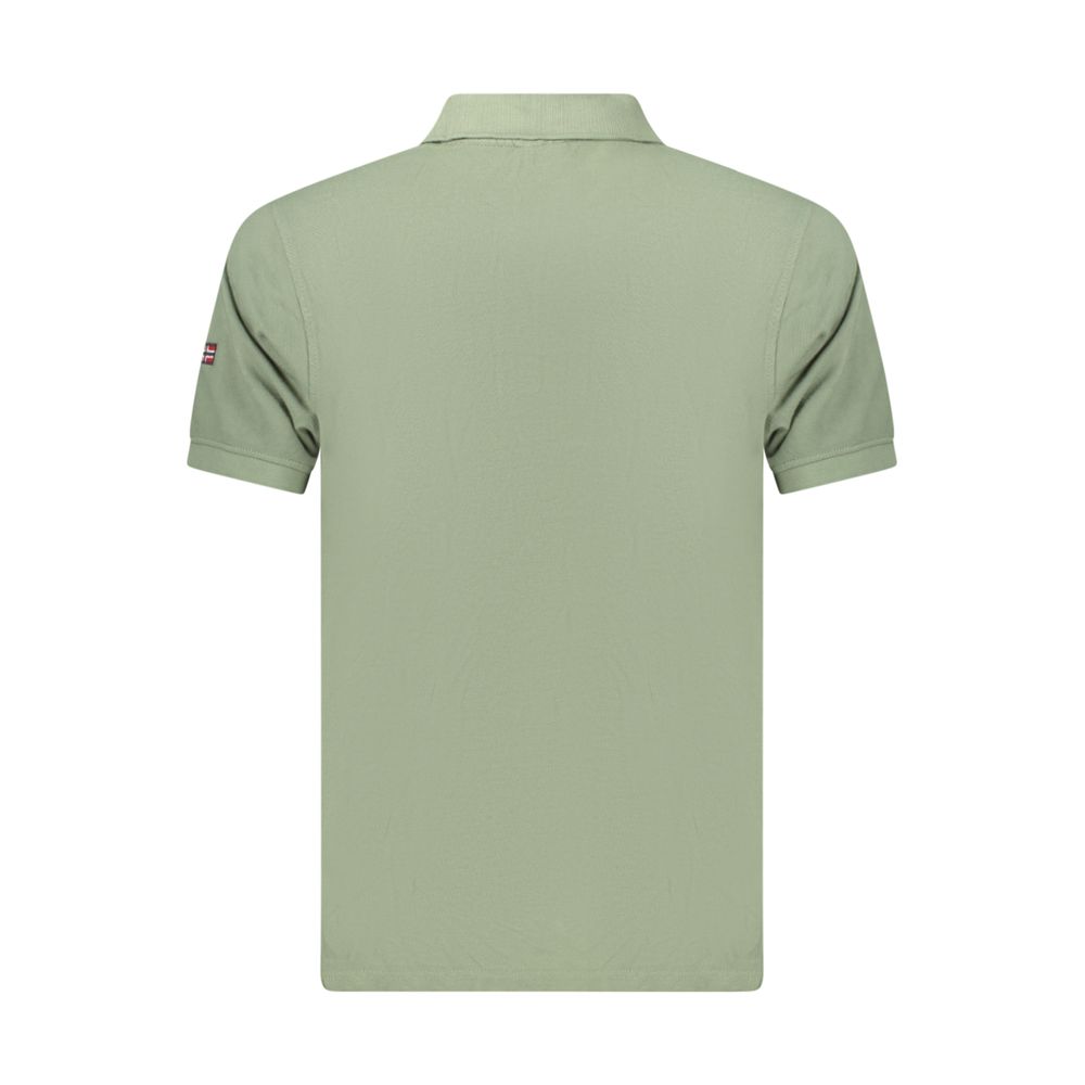 Green Cotton Men's Polo