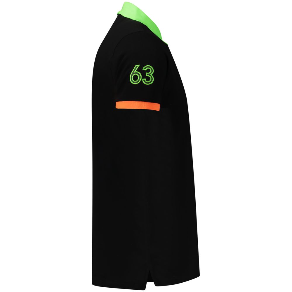Black Cotton Men's Polo Shirt