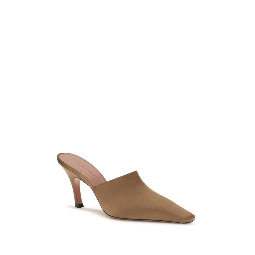 Brown Silk Sandals