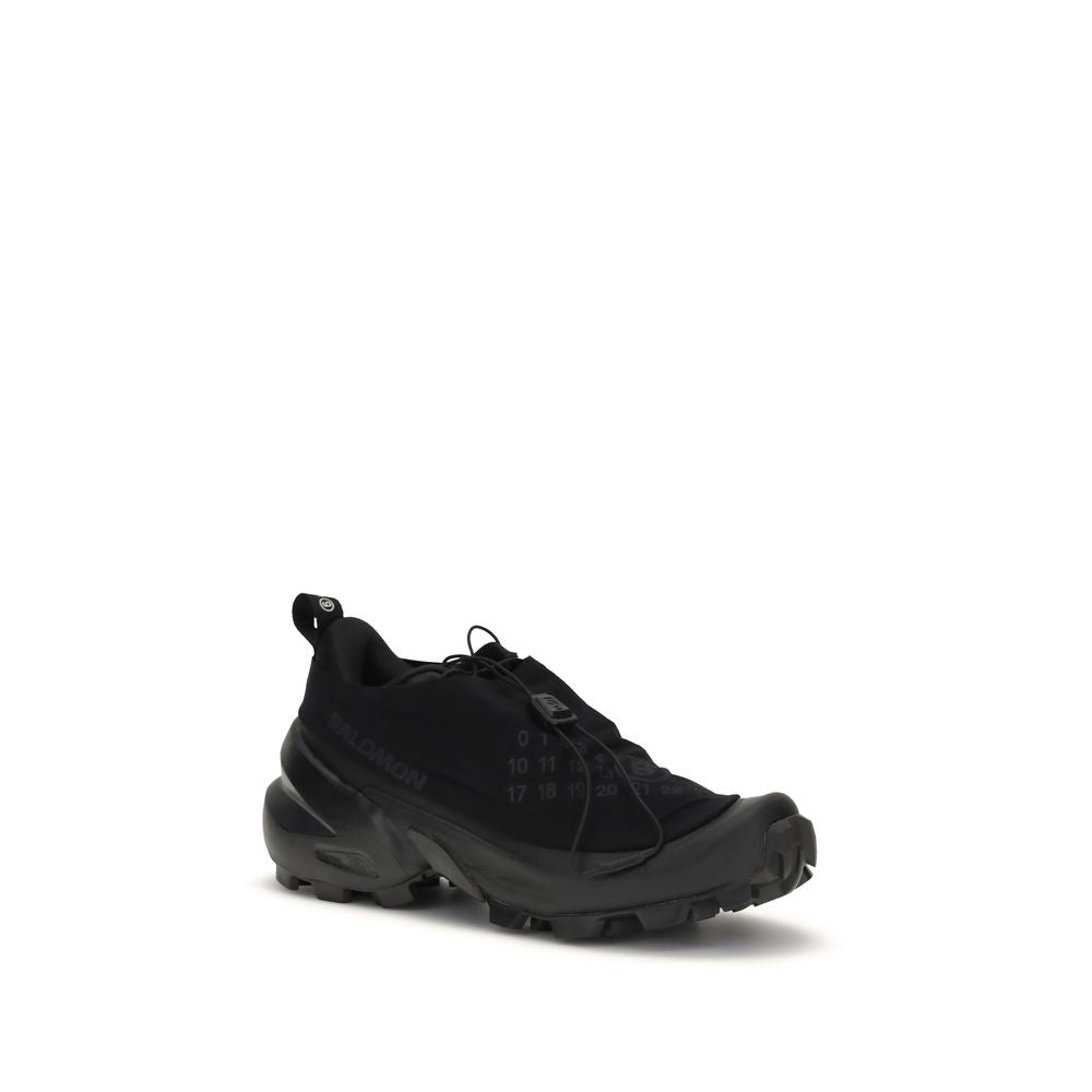 Black Nylon Athletic Sneakers