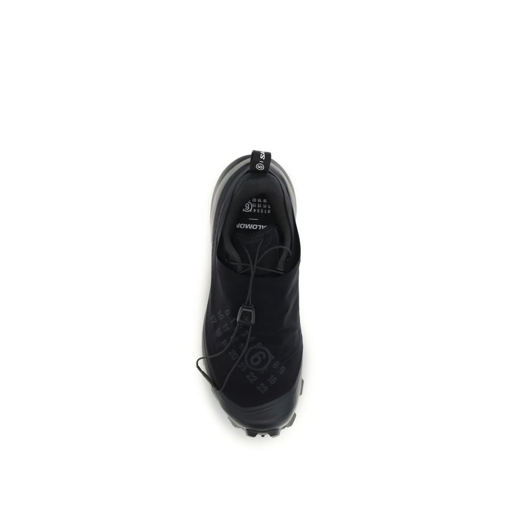 Black Nylon Athletic Sneakers