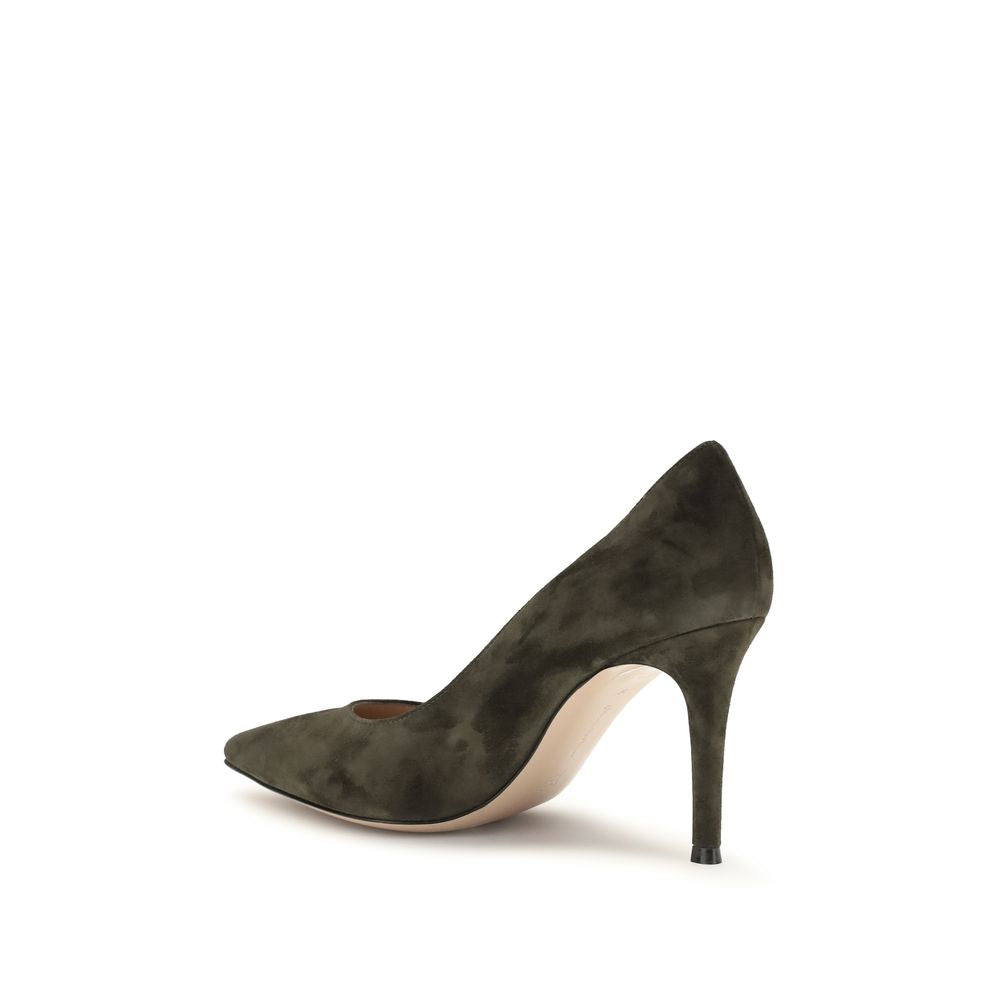 Bicolor Calf Leather Bos Taurus High Heel Pumps