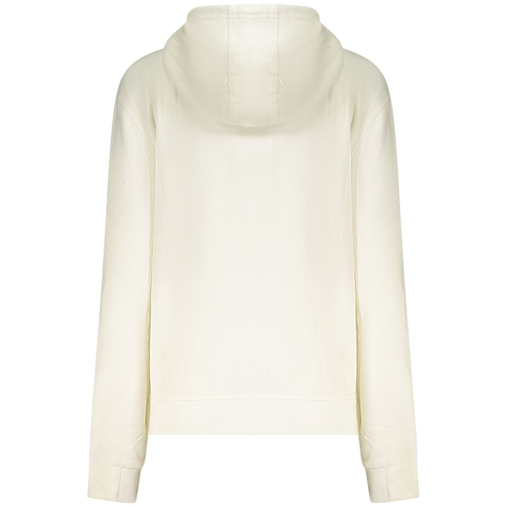 White Cotton Womens Sweatshirt