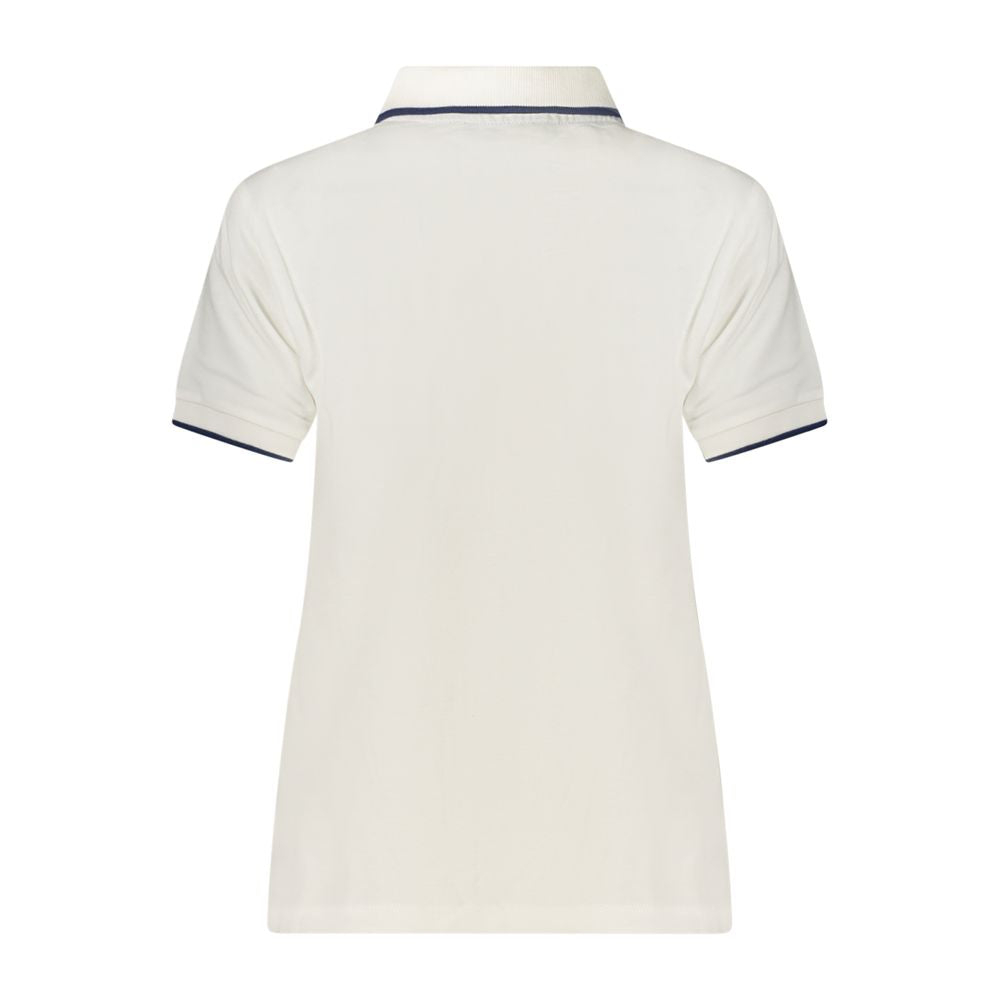 White Cotton Women's Polo Shirt