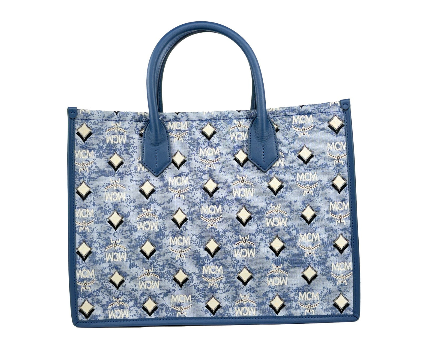 MCM Aren Munchen Denim Tote Bag