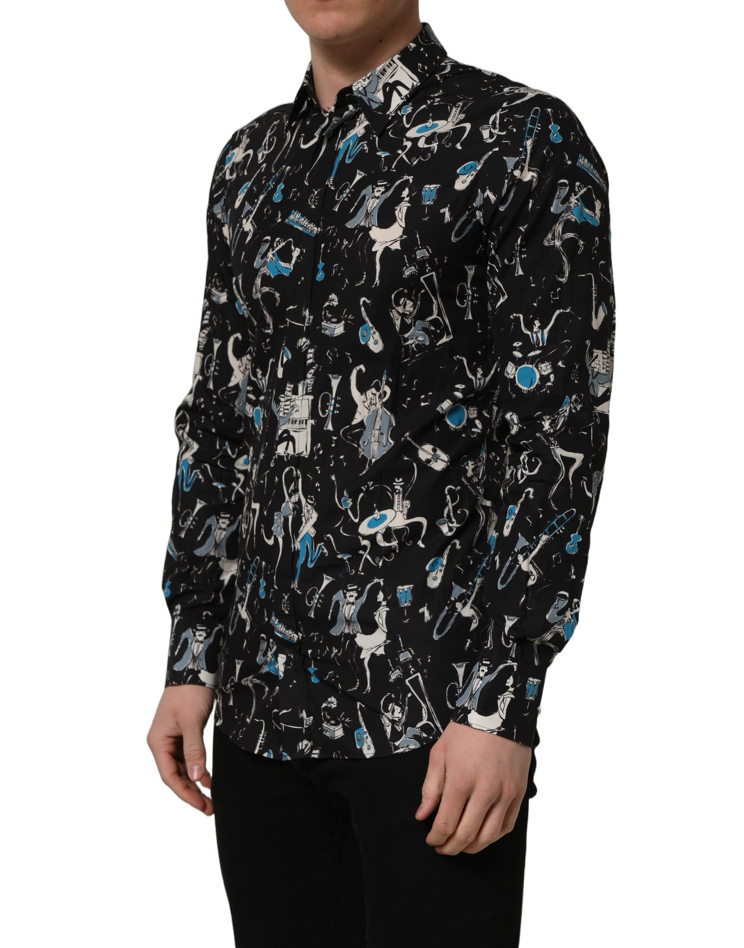 Black Jazz Club Cotton GOLD Fit Dress Shirt