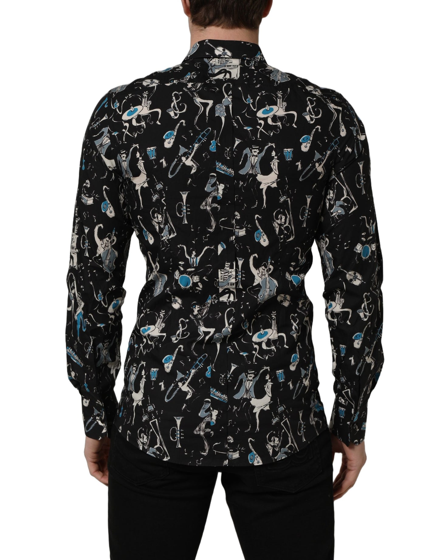Black Jazz Club Cotton GOLD Fit Dress Shirt