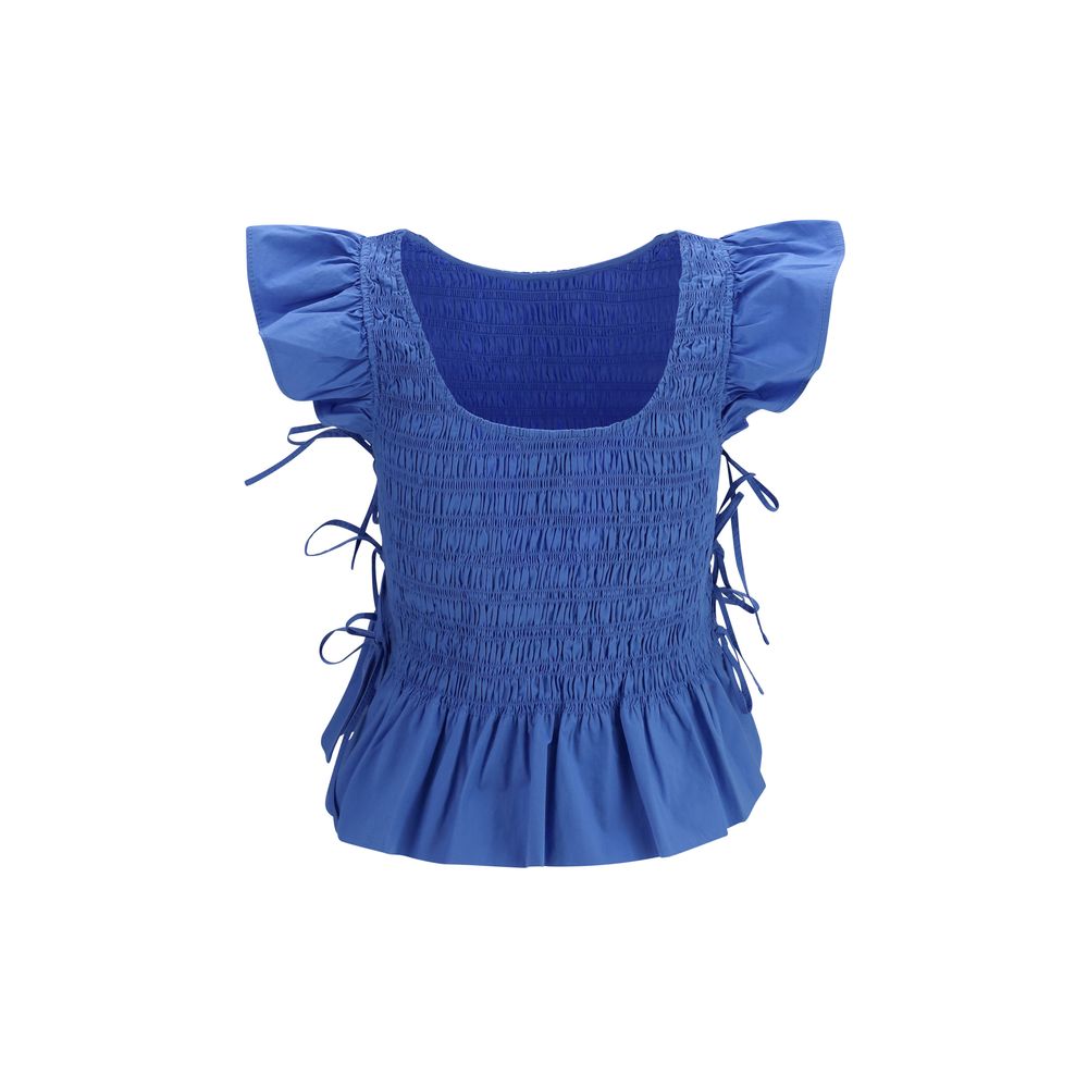 Blue Cotton Blouse