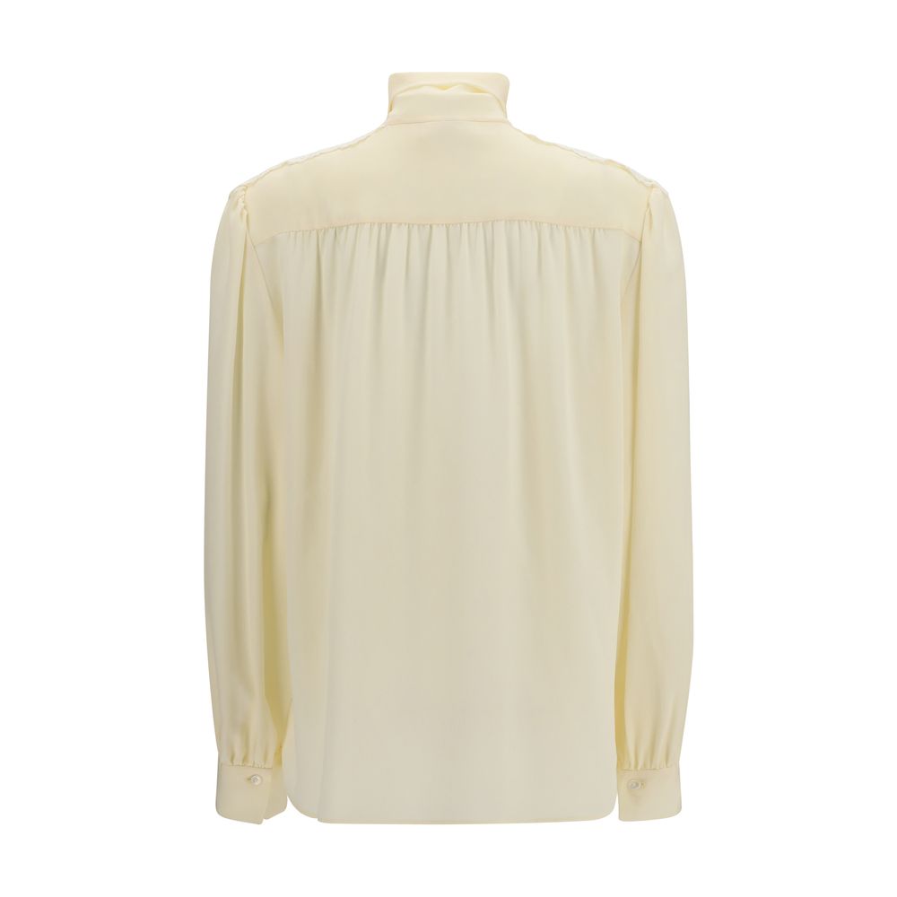 Beige Polyester Blouse