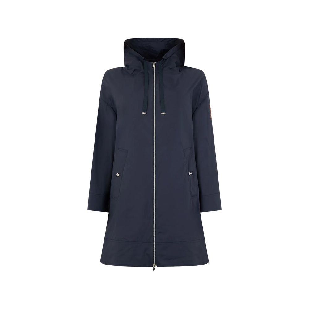 Blue Elastane Coat