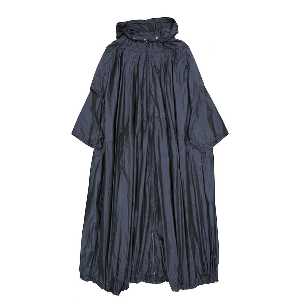 Blue Polyester Coat