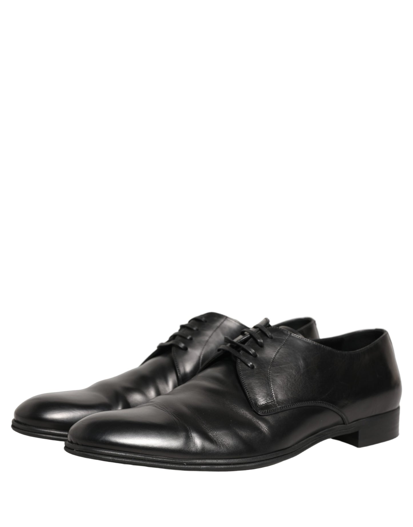 Black Leather Men Derby Dress Formal Shoes