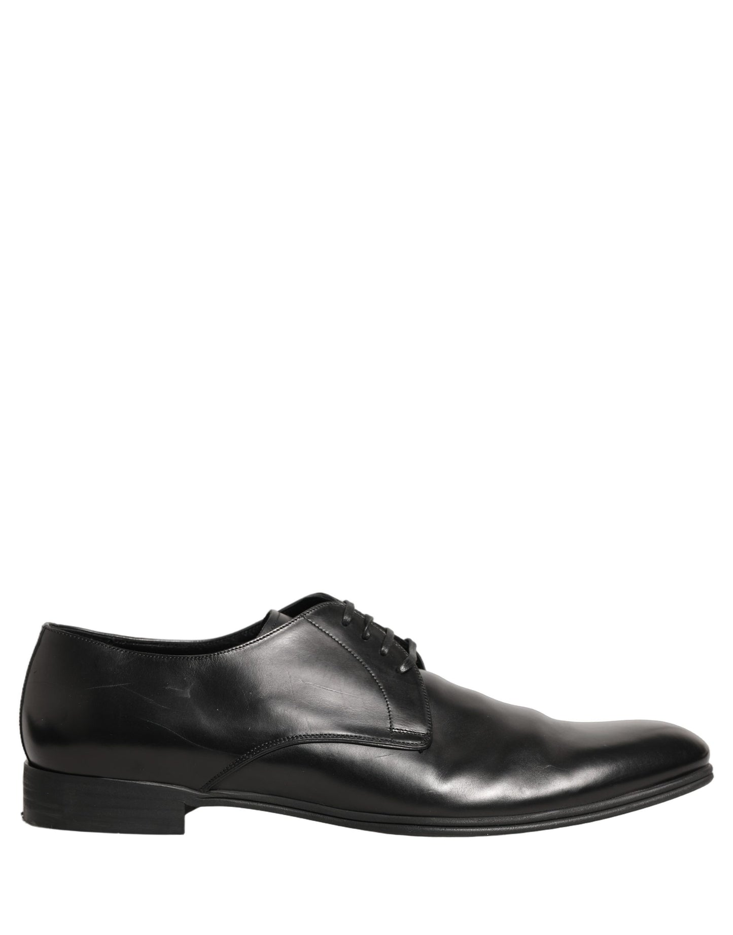Black Leather Men Derby Dress Formal Shoes