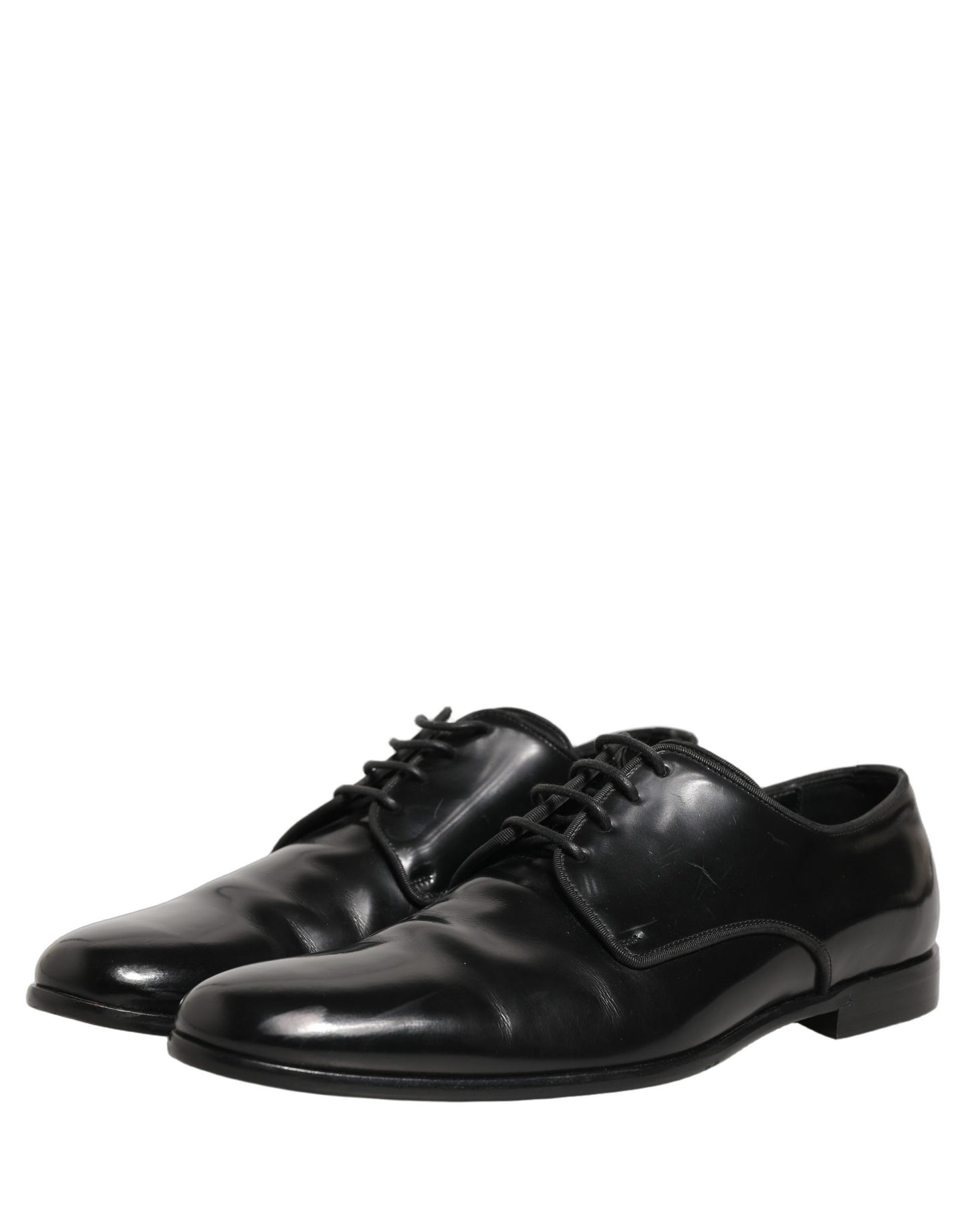 Black Leather Men Derby Dress Formal Shoes