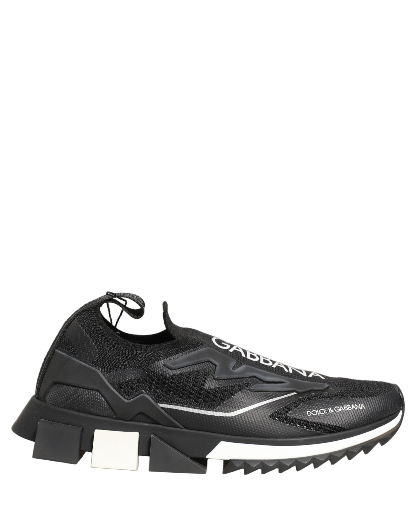 Black White Sorrento Slip-On Logo Sneakers Shoes