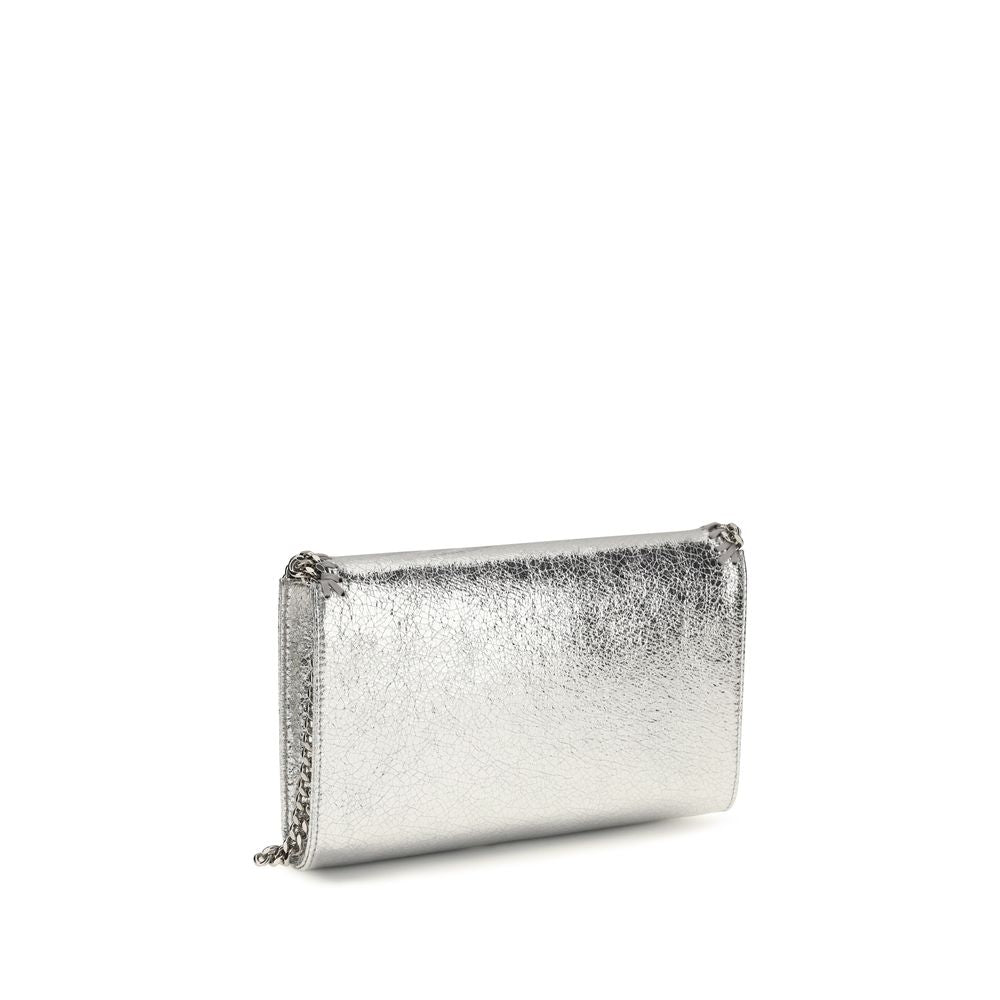Silver Polyester Shoulder Bag