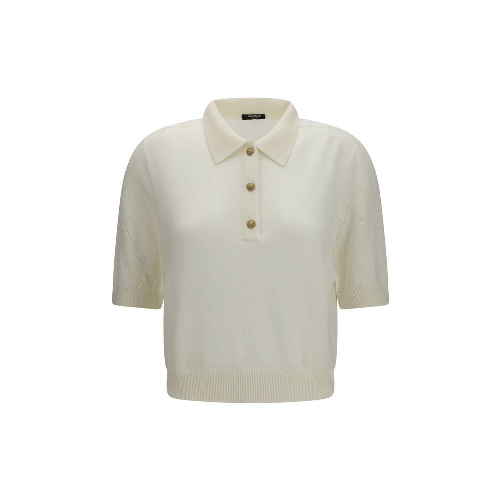 White Wool Oves Aries Polo Shirt