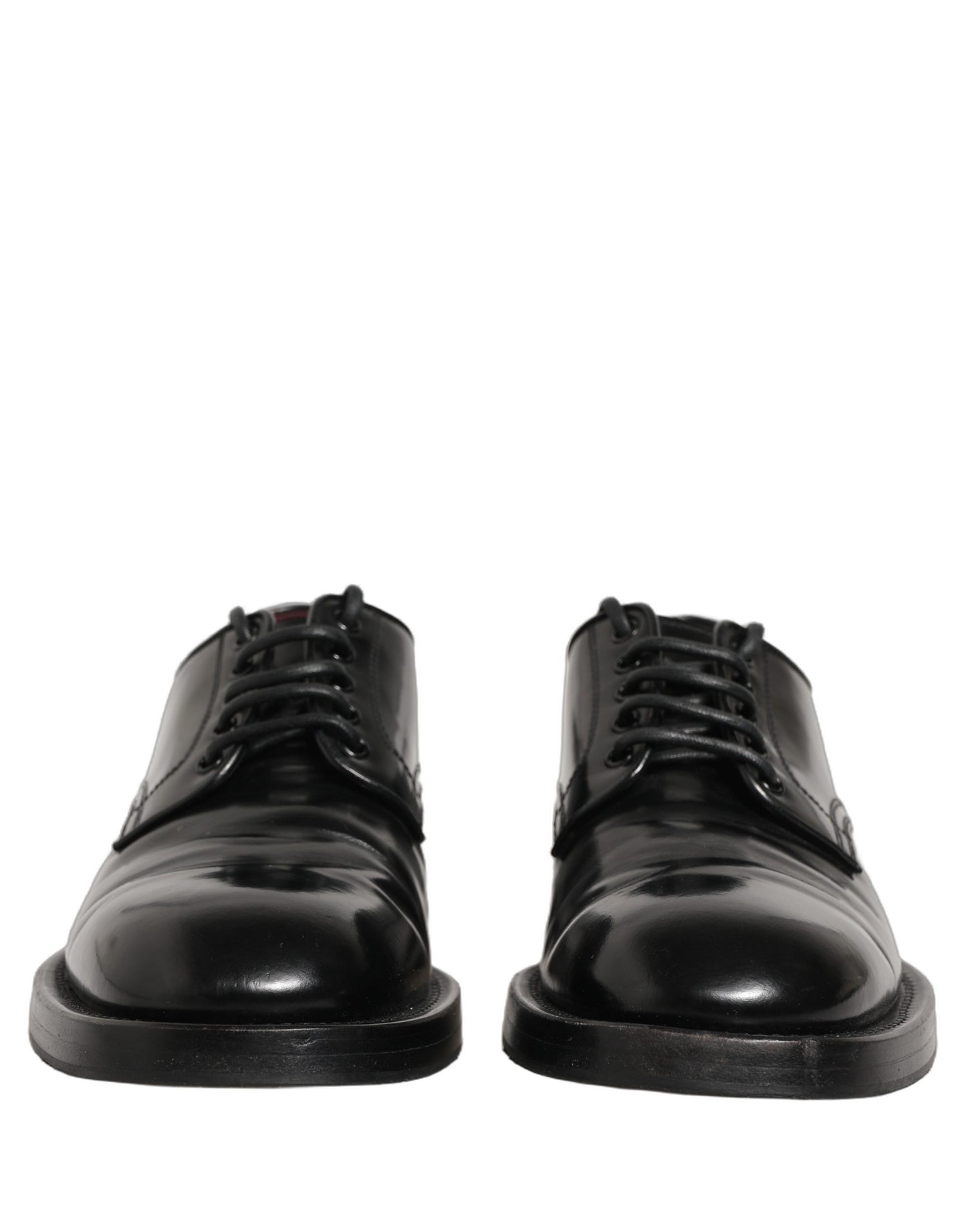 Black Leather Lace Up Derby Dress Men Shoes