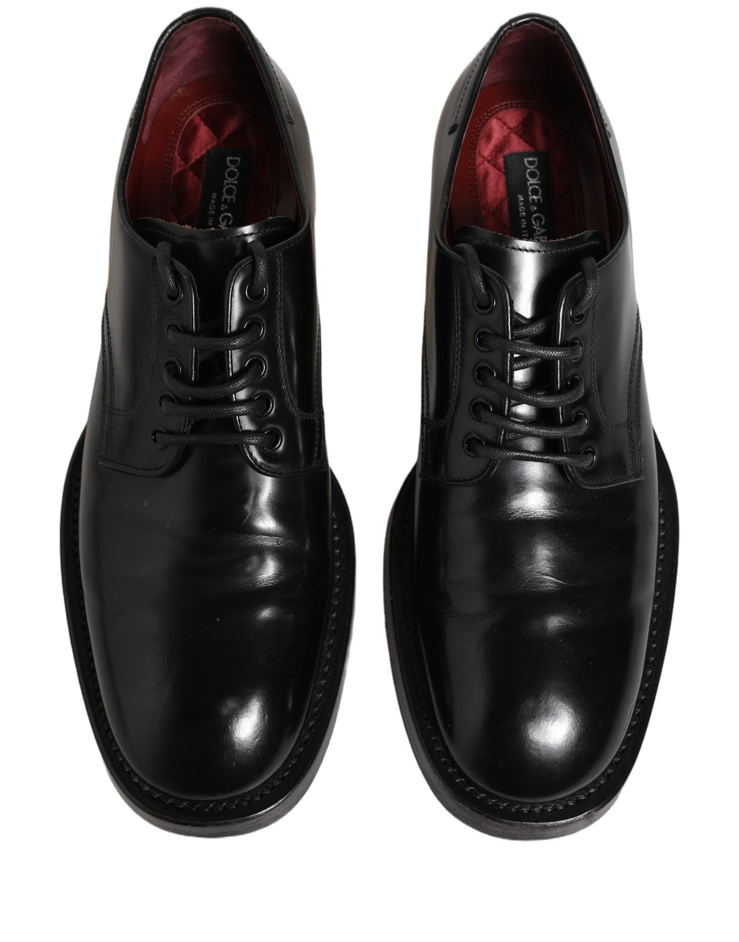 Black Leather Lace Up Derby Dress Men Shoes