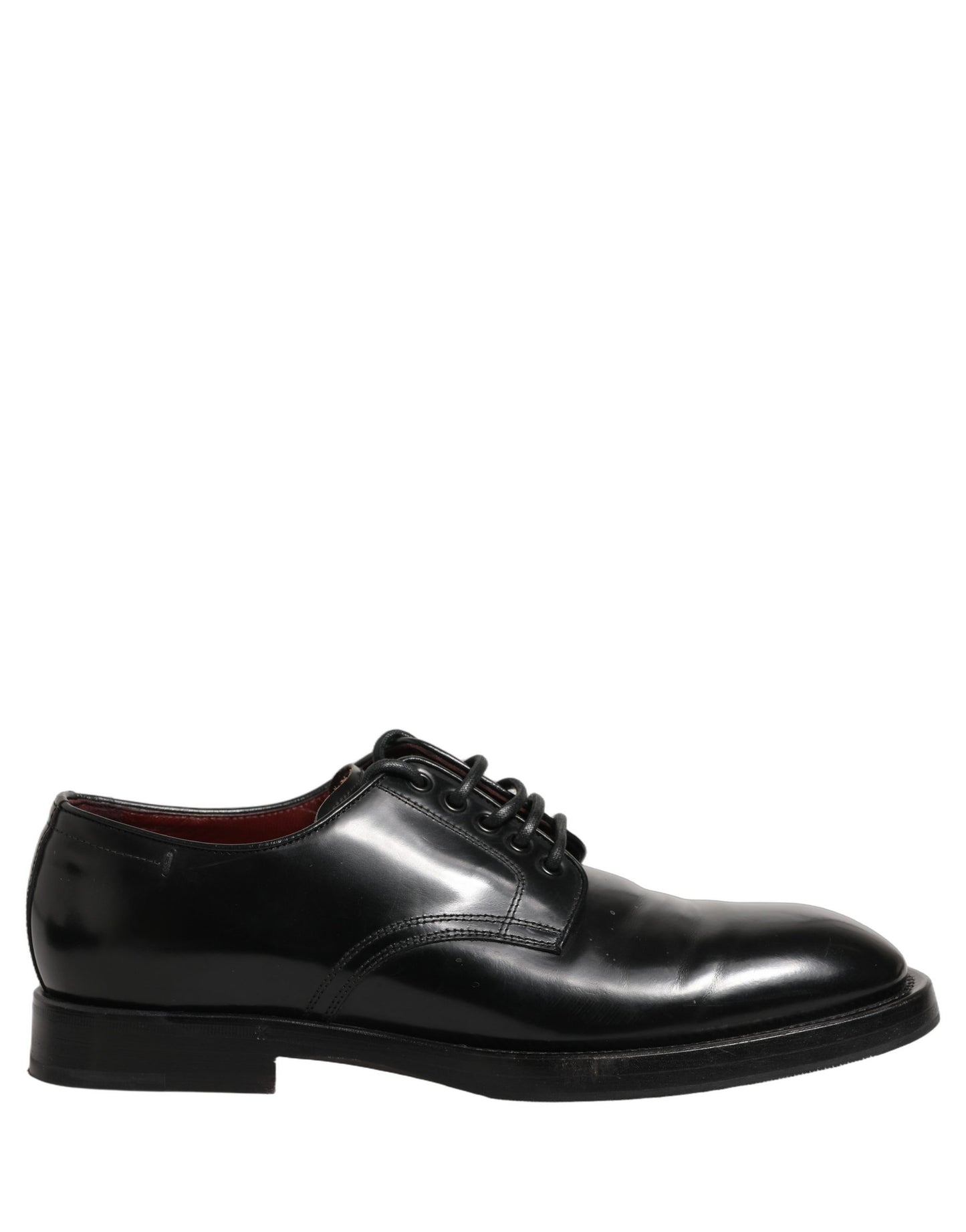Black Leather Lace Up Derby Dress Men Shoes