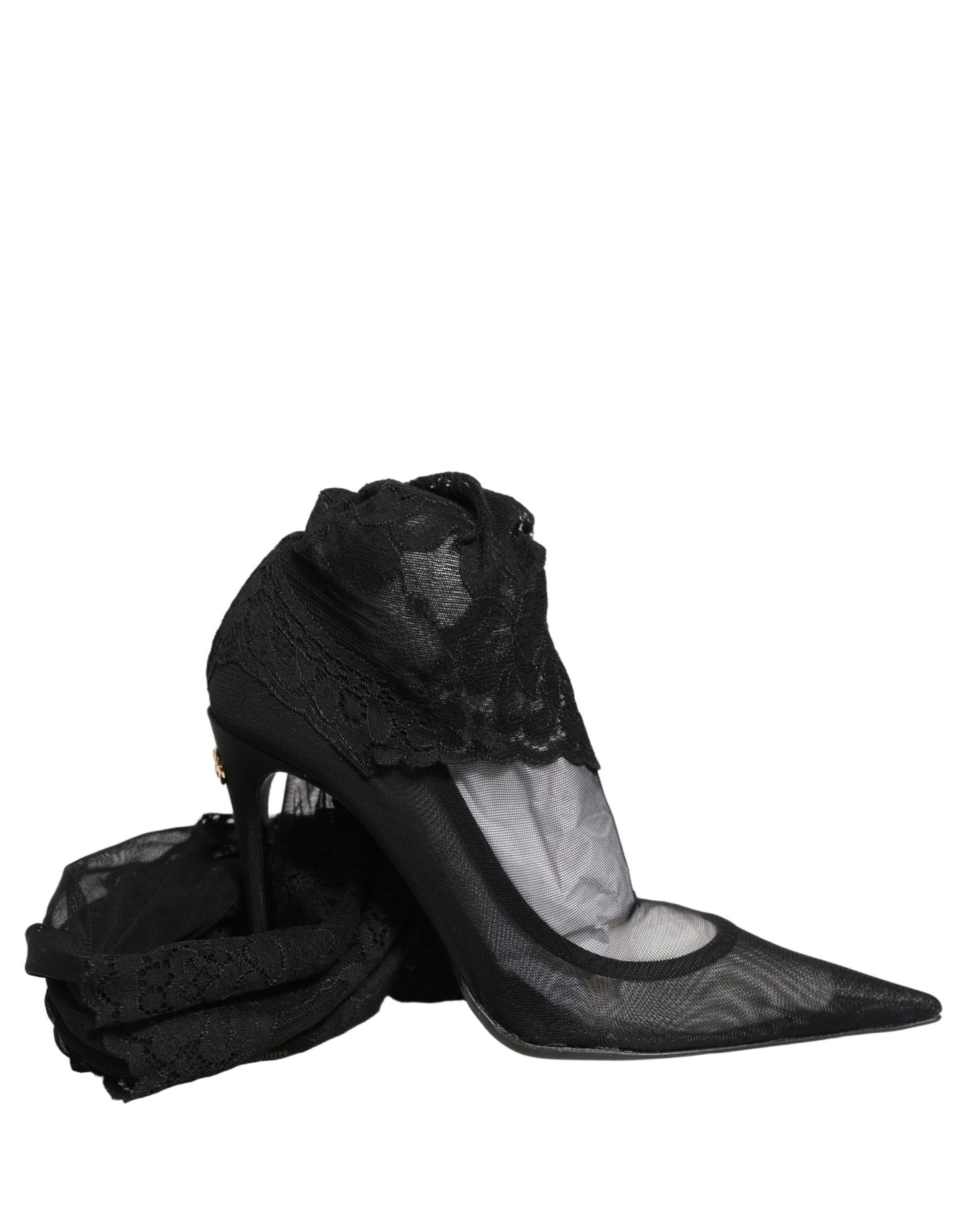 Black Over The Knee Sock Pumps Boots Shoes