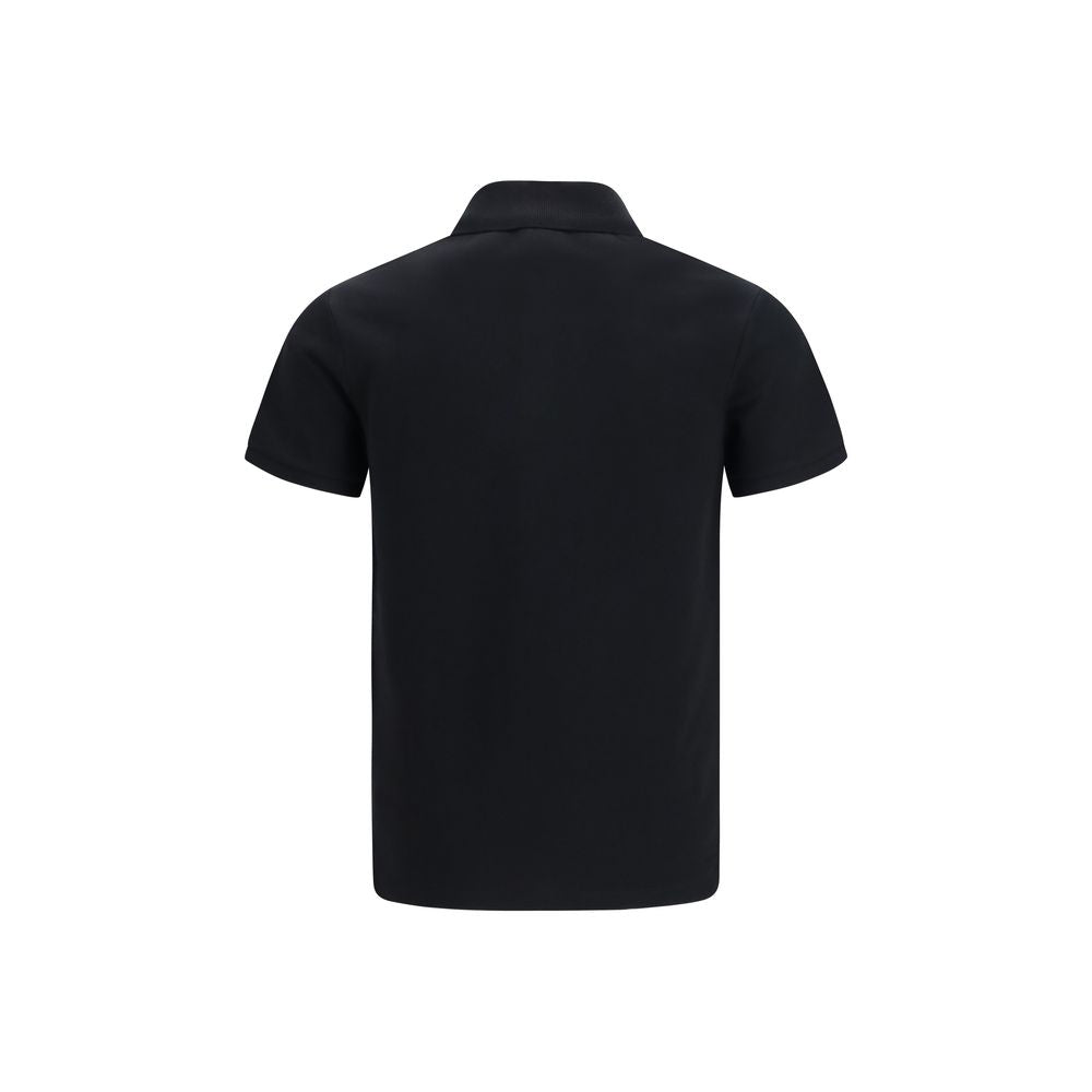 Black Cotton Polo Shirt