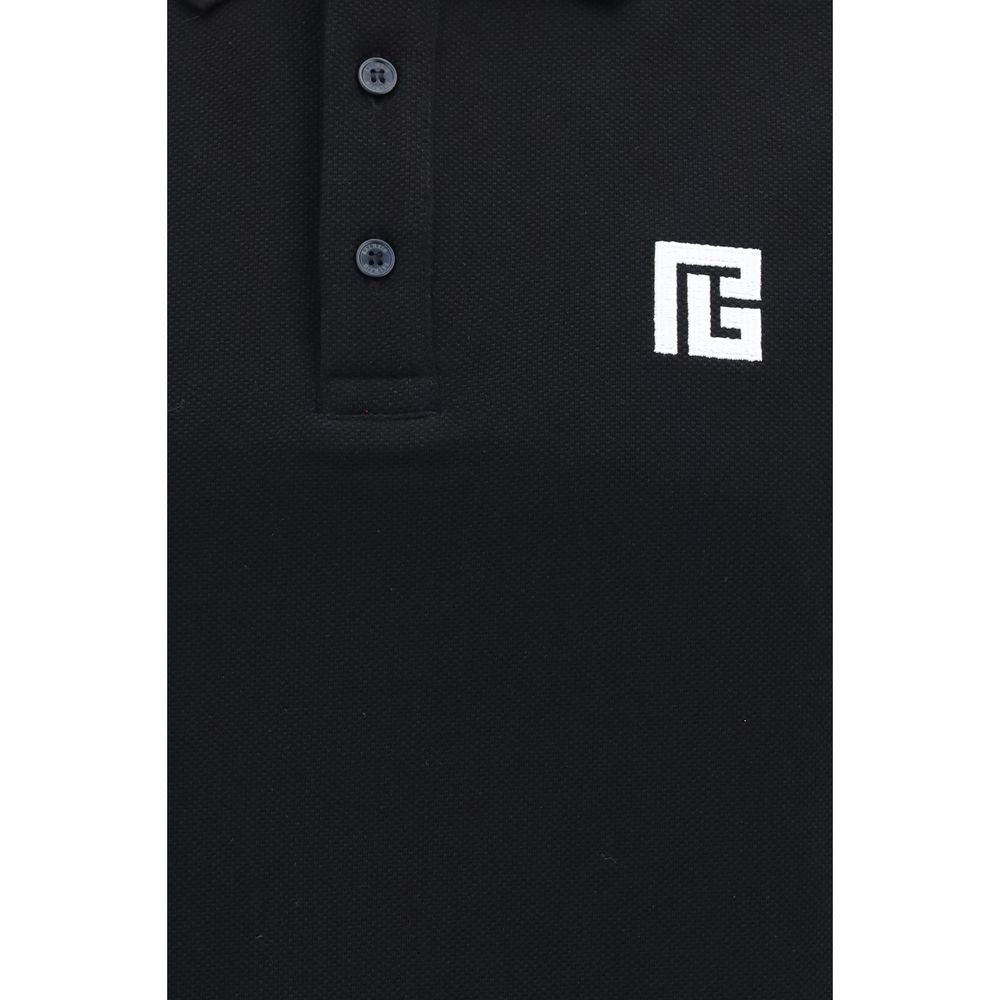 Black Cotton Polo Shirt