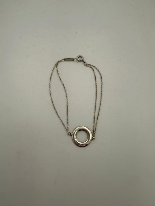TIFFANY & CO. Silver Bracelet with Double Chain