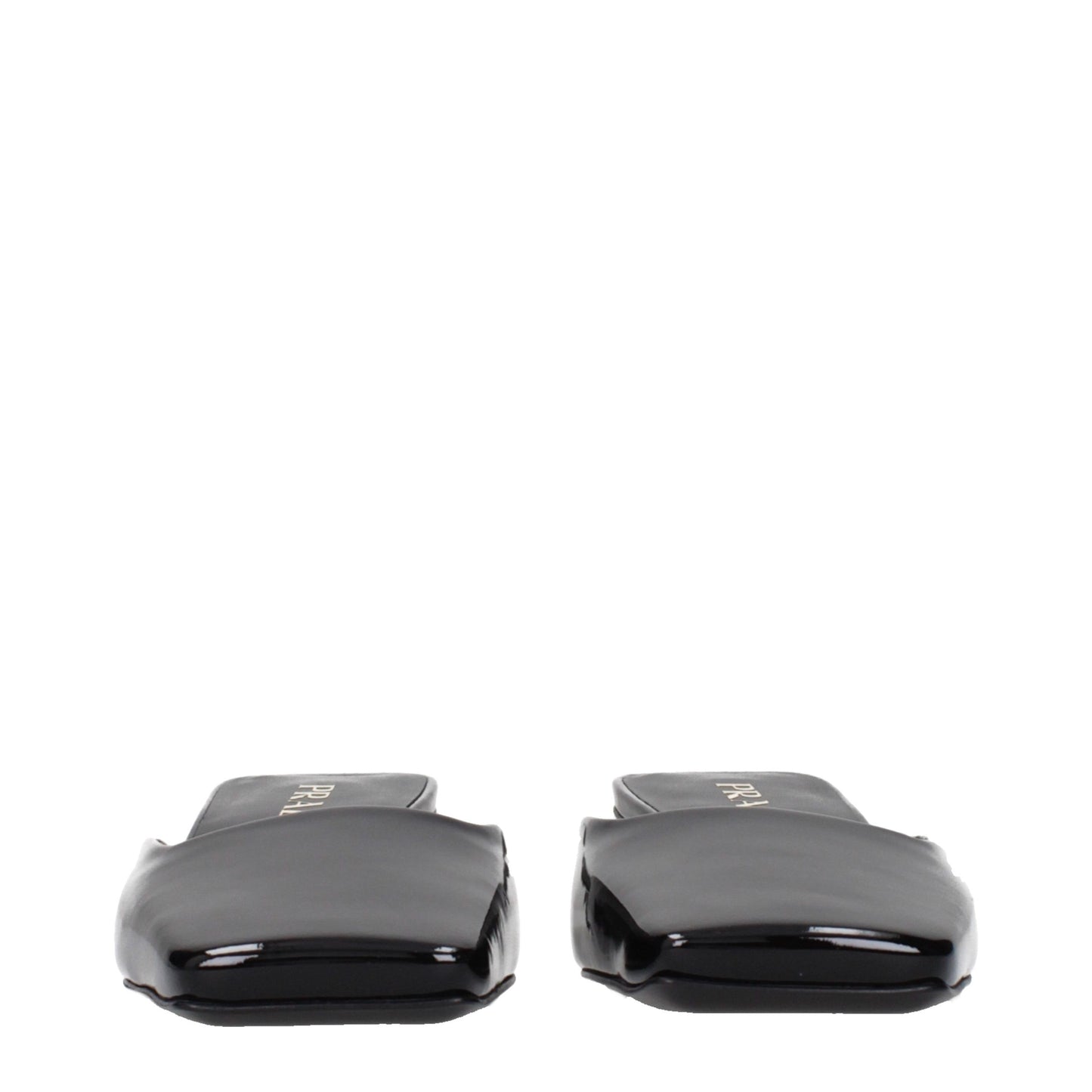 Black Leather Flat Sandals