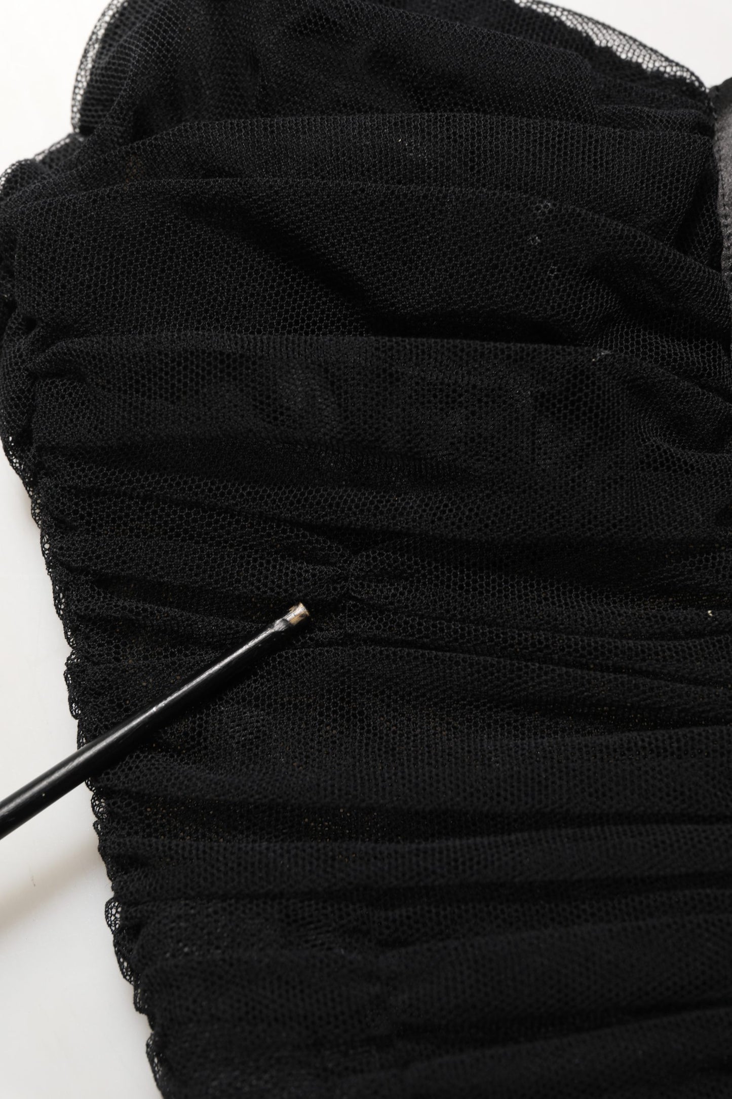 Sleeveless V-neck Shift Knee Length Black