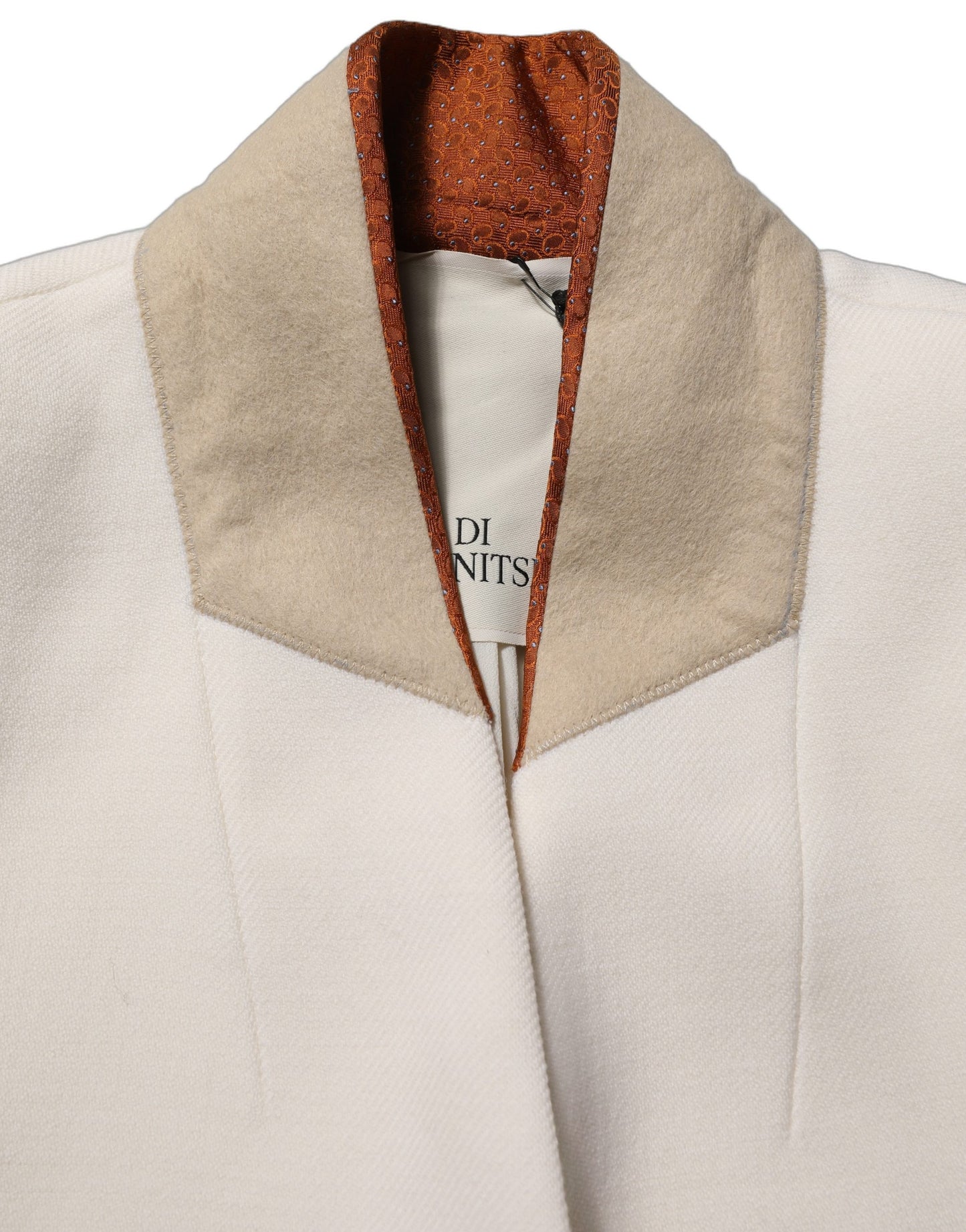 Antwerp White Wool Long Trench Coat Jacket